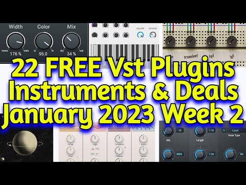 22 Best New FREE VST Plugins, Vst Instruments, Sample Packs & Plugin Deals - JANUARY 2023 Week 2
