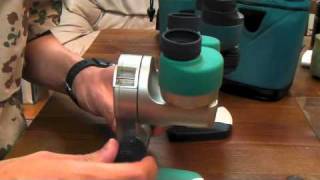 Knife edge observation tool, Nikon Fieldmicroscope.