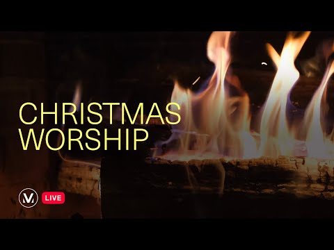 Vineyard Worship | 24/7 Non-Stop Christmas Worship | Crackling Fire Yule Log