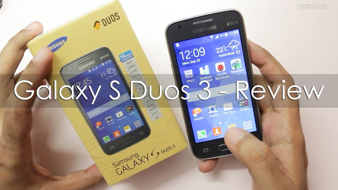 Samsung Galaxy S Duos 3 Gaming Benchmarks & Review