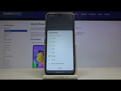 How to Change Screen Timeout in LG K52 – Display Settings