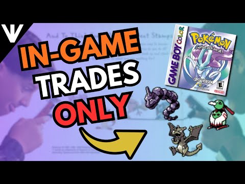 I beat Pokémon Crystal using ONLY In-Game Trades