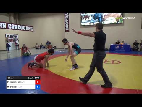 2018 Marine Corps US Open/UWW Junior Greco Roman 63 Con 8 #1 - Raphael Rodriguez (GPWC) Vs. Matthe