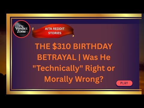 THE $310 BIRTHDAY BETRAYAL   Was He  "Technically " Right or Morally Wrong?