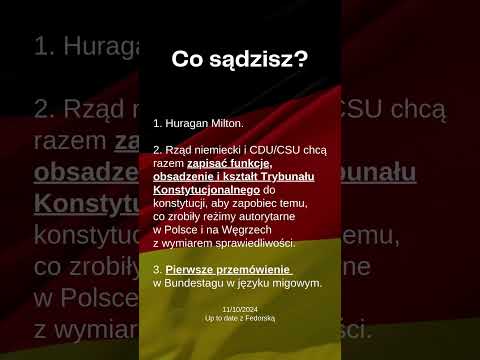 Up to date z Fedorską 11/10/2024