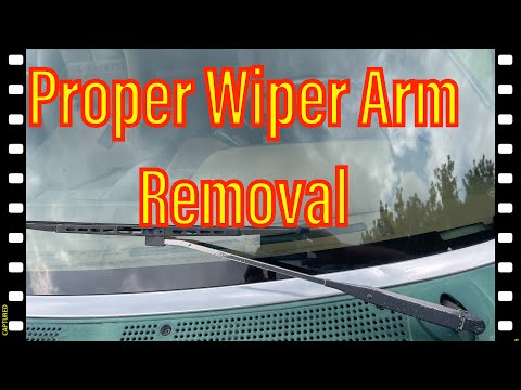 How to Remove Wiper Arms | Bronco  OBS  F150 F250 F350 - Most Ford Vehicles