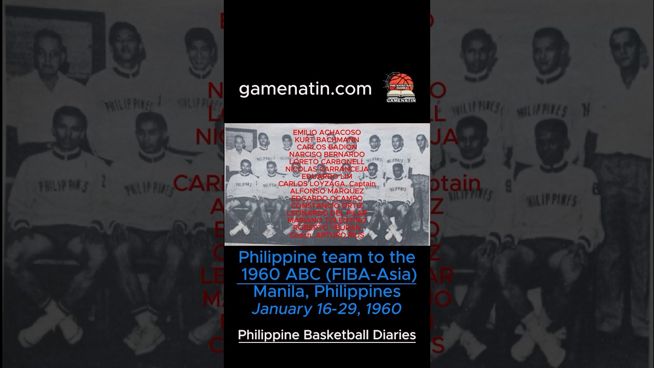 GameNatin.com's Classics - 1960 Philippine basketball team