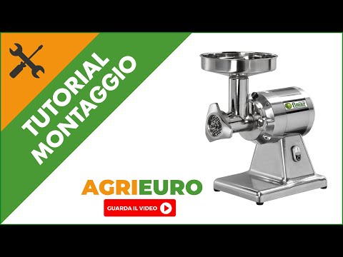 Tritacarne elettrico FIMAR TC12TS - Gruppo removibile in acciaio inox - 230 V/1.5 hp: Montaggio