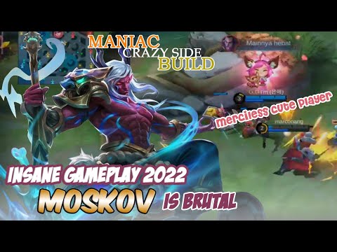 PERFECT GAMEPLAY#3 ❗ BRUTAL MOSKOV INSANE DAMAGE SEASON 22 - Mobile Legends