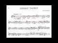 Astor Piazzolla Street Tango Clarinet Score