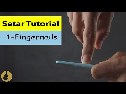 setar tutorial in english -how to cut fingernails for playing Setar - learning setar beginner