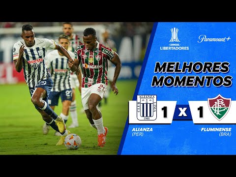 ALIANZA LIMA 1 x 1 FLUMINENSE  - CONMEBOL LIBERTADORES 2024 | Paramount Plus Brasil