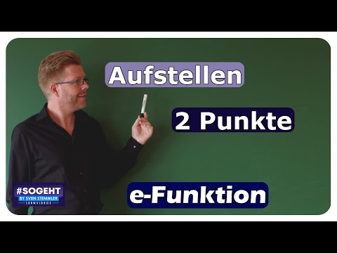 Funktionsgleichung bestimmen mit 2 Punkten - e-Funktion - einfach und anschaulich erklärt