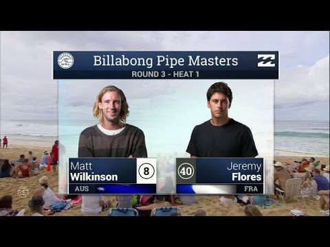 Matt Wilkinson vs Jeremy Flores - Round Three, Heat 1 - 2016 Billabong Pipe Masters
