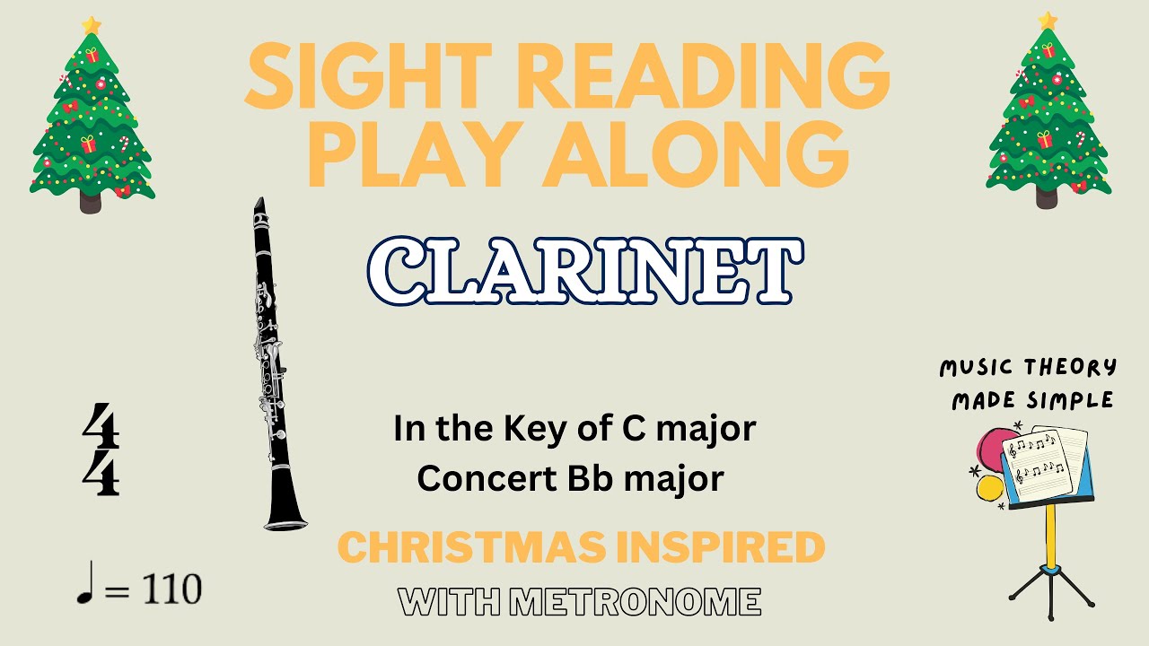 🎶 Christmas inspired sight-reading - CLARINET! 🎶