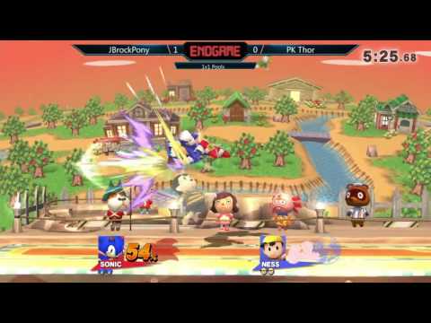 ENDGAME: 1v1 Pools – JBrockPony (Sonic) vs. PK Thor (Ness)