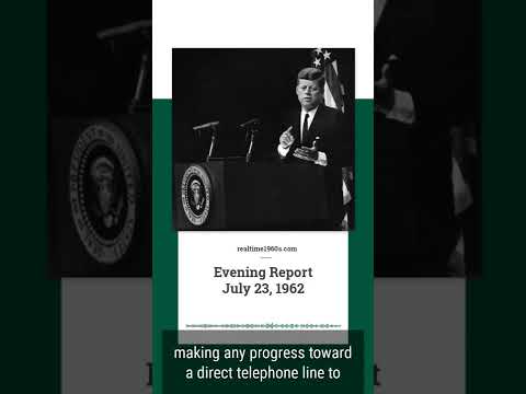 July 23, 1962 - JFK on Test Ban Negotiations and a Phone Line to Khrushchev