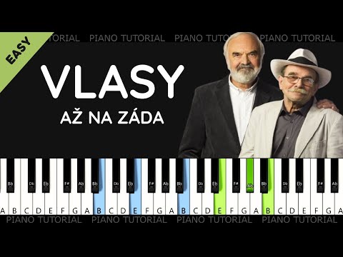 Vlasy až na záda - Chci ti říci - Svěrák a Uhlíř (piano tutorial | noty | MIDI | české písničky)