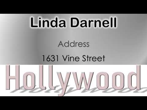 Linda Darnell   How to pronounce Linda Darnell Hollywood Actor from 1631 Vine Street?