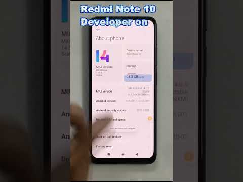 How to  developer options || Redmi note 10 developer options 2024