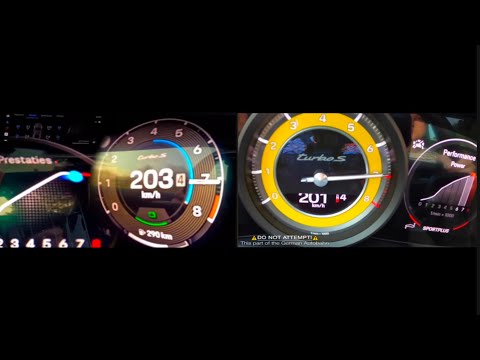 2026 Porsche 911 992.2 Turbo S vs. 2021 Porsche 911 992 Turbo S 0-330 km/h Acceleration Comparison