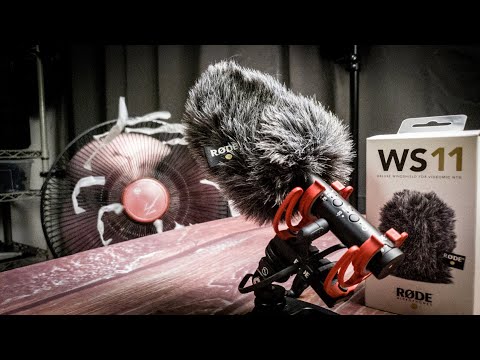 Демонстрация ветрозащиты Rode WS11