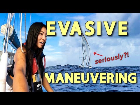 AVOIDING SAILBOAT COLLISION DURING ATLANTIC CROSSING (Part 6) - Ep 174
