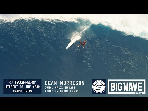Dean Morrison at Jaws - 2016 TAG Heuer Wipeout of the Year Entry - WSL Big Wave Awards