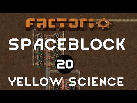YELLOW SCIENCE - Ep 20 Spaceblock Mod FACTORIO Gameplay