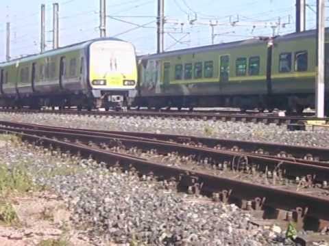 RARE - commuter class 29000 hauls a dart class 8600 - Taken with irish rail trains.