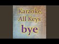 bye (Karaoke Version)