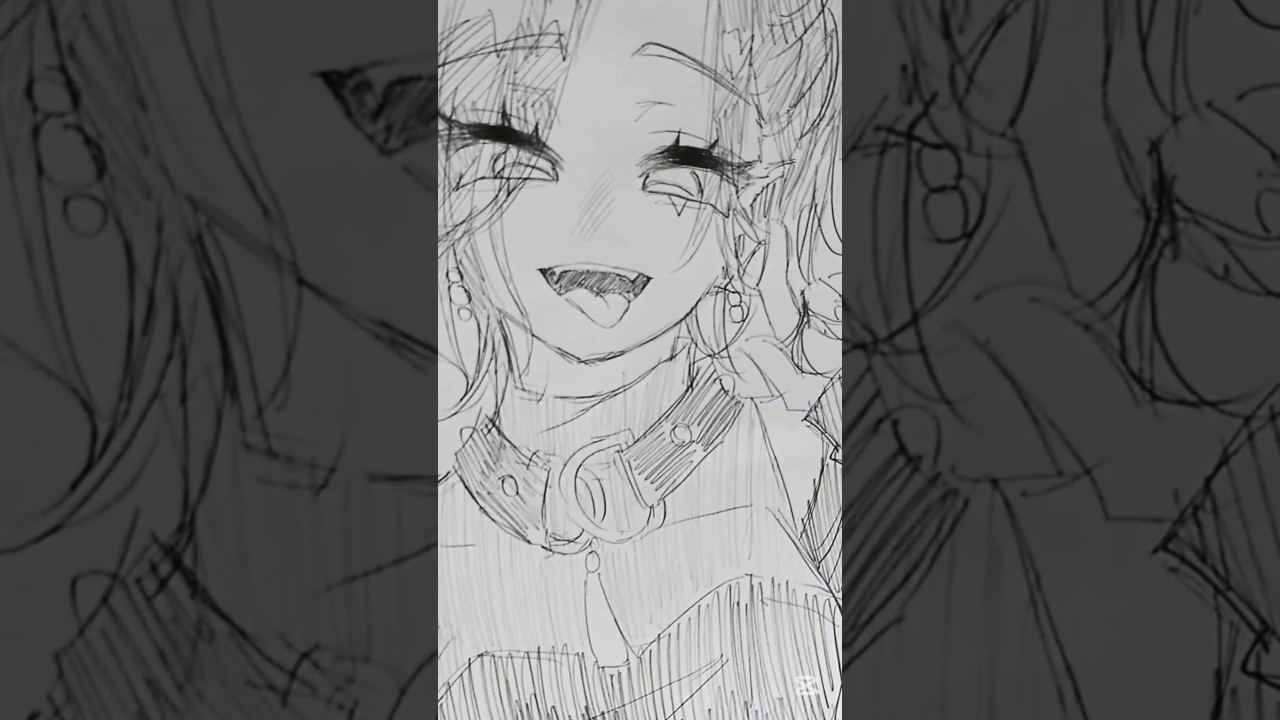 ブルフェスのビジュ良すぎて衝動描き#プロセカ#プロジェクトセカイ #イラスト#アナログ