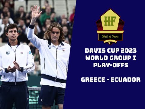 Davis Cup 2023 - Greece vs Ecuador | Tsitsipas vs Guillén Meza
