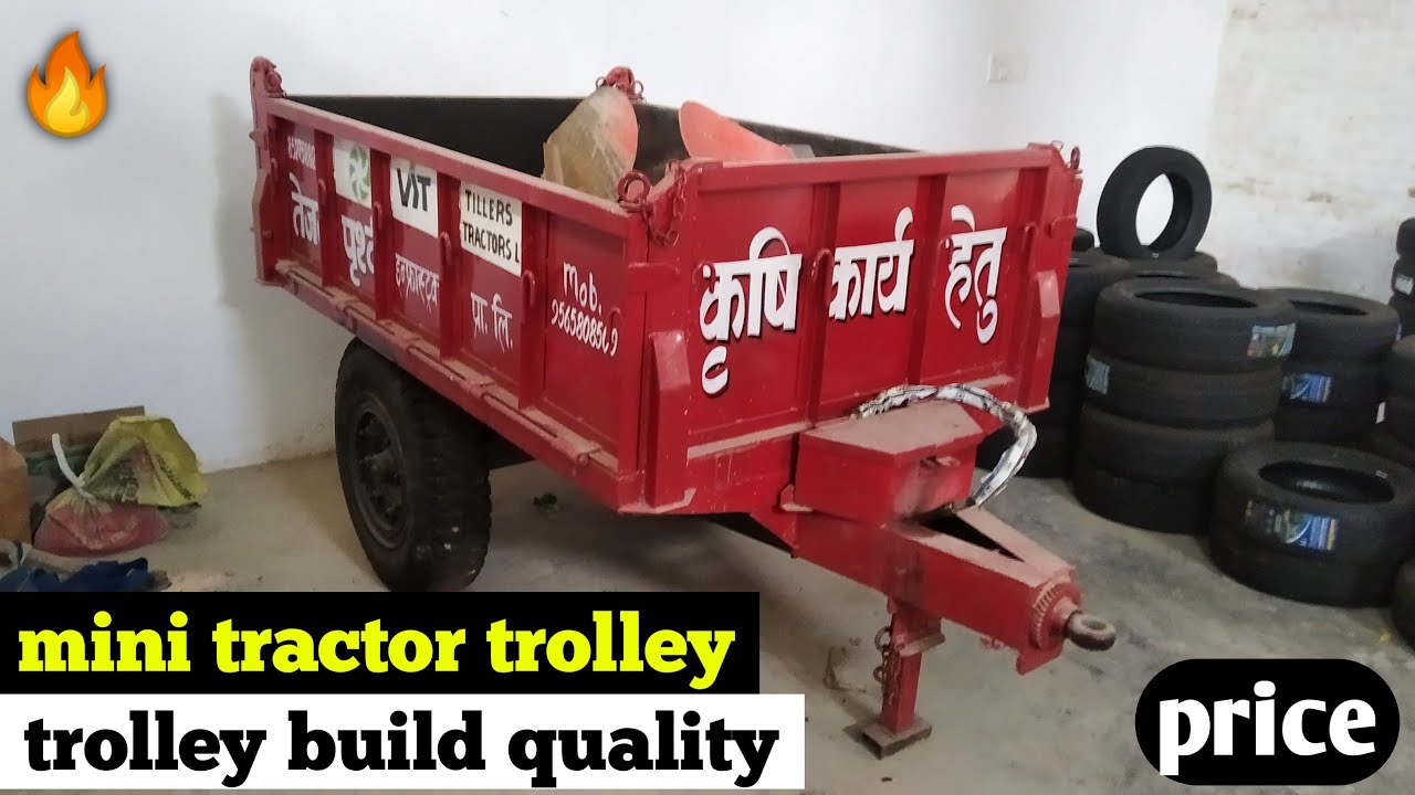 tractor trolley|2 wheel trolley| इस ट्रैक्टर ट्राली के इतने फायदे चोर रोने पर मजबूर | mini trolley 🔥