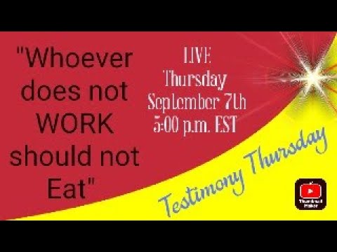 Testimony Thursday  9-7-23  *Topic Picked by Subscriber!