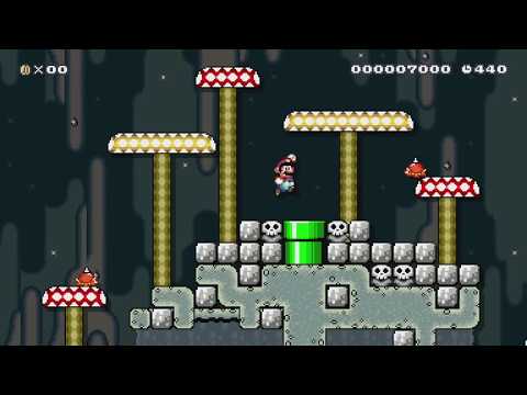 Cave of Mushrooms by Thomas - Super Mario Maker - No Commentary 1bn