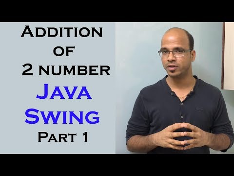 Addition of 2 number using Java Swing Part 1
