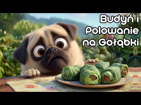🐶 Mops Budyń i Polowanie na Gołąbki 🕊️ | Bajka do słuchania dla dzieci 🌙 | Audiobook 🎶