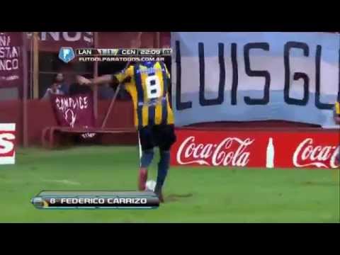 Gol Federico Carrizo - Lanús 1 Vs Rosario Central 1 - Final 2014 - 10ma Fecha