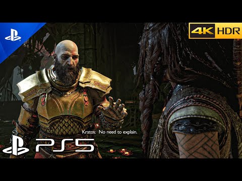 (PS5) God of War Ragnarök - Kratos Speaks About His Dead Family to Freya Scene [4K 60FPS HDR]