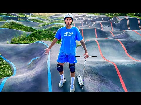 Je Teste le Plus Gros PUMPTRACK de France en Trottinette !