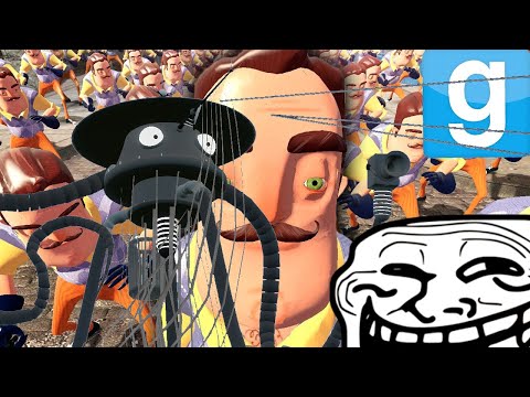 GMOD NEW CLASSIC TRIPOD VS HELLO NEIGHBOR VS TROLL FACE