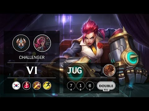 Vi Jungle vs Taliyah - KR Challenger Patch 9.10