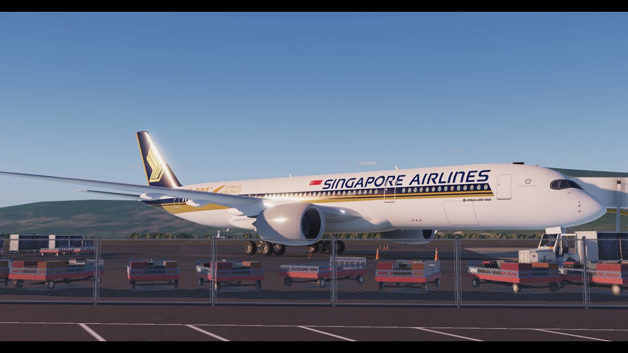 Project Flight | Airbus A350 Singapore Airlines | Full flight Cibao - London Gatwick | Roblox