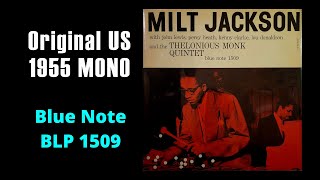 [LP Live] Milt Jackson with Thelonious Monk Quintet, Original 1955 US MONO (Blue Note BLP 1509)