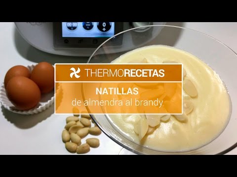Natillas de almendra al brandy Thermomix