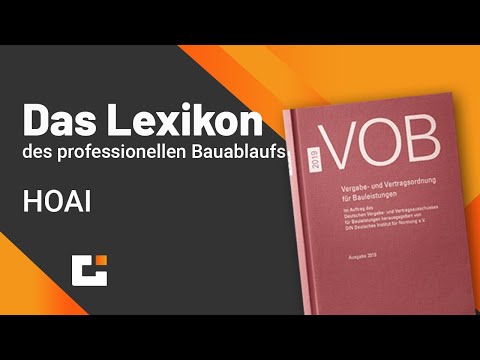 Das VOB Lexikon des professionellen Bauablaufs - HOAI
