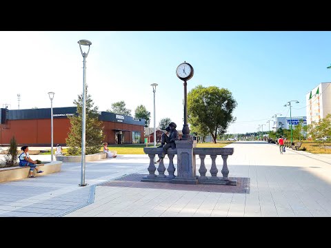 ⁴ᴷ⁶⁰ Walking Moscow Region: Ruza City - from Federativnaya St, to Solntseva St. & Partizan Square