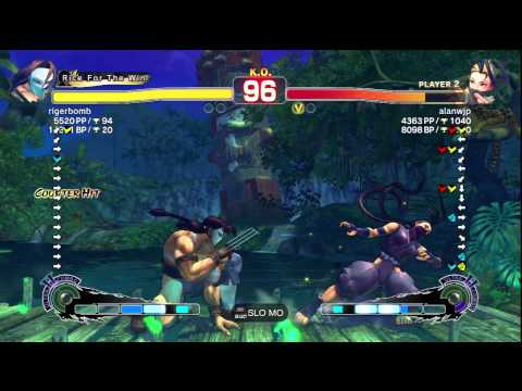 SSF4 AE Ver. 2012: rigerbomb [Vega] vs. alanwjp [Ibuki] - PSN Ranked Match