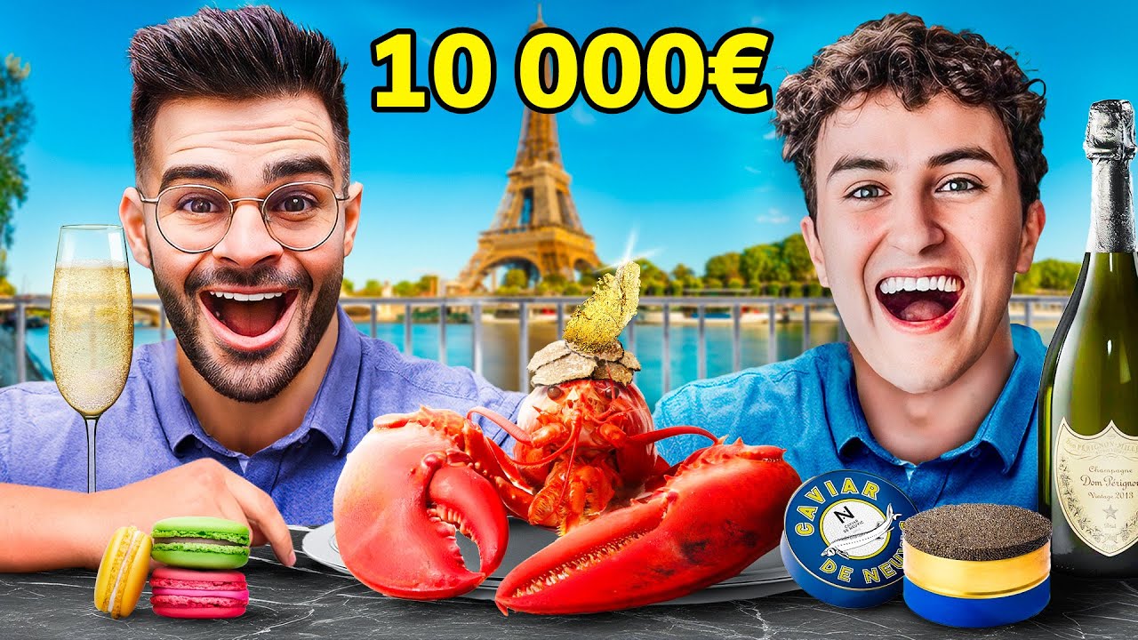 10 000 € POUR MANGER PENDANT 24H (Ft. @HugoPOSAY)